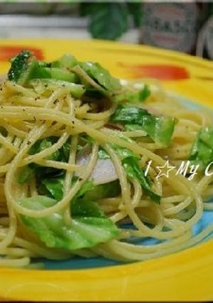 キャベツとハムのバター醤油パスタ-レシピのメイン写真