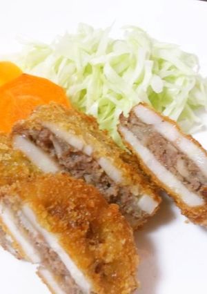 塩麹でジューシー☆レンコンのはさみ揚げ-レシピのメイン写真