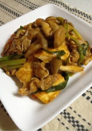 豚肉と豆腐のカレーミートソース炒め-レシピのメイン写真