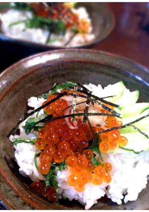 絶品！みょうが香るいくら丼-レシピのメイン写真