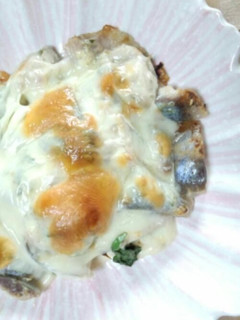 さんまの梅紫蘇チーズ焼き-レシピのメイン写真