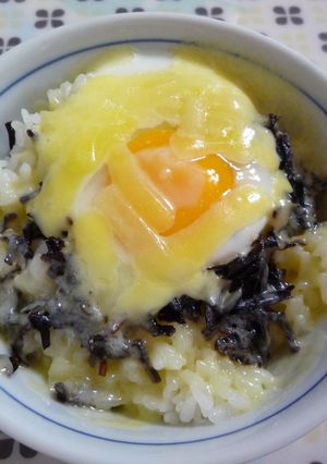 ガッツリ！塩昆布チーたまごはん-レシピのメイン写真