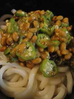 ぶっかけオクラ納豆うどん-レシピのメイン写真