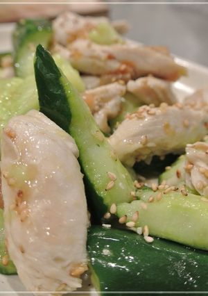 鶏ささみと梅きゅうりのソテー✩-レシピのメイン写真