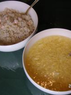 05/3/12 ★中華★ ザーサイとえびの炒飯 あんかけスープかけ-レシピのメイン写真