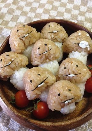 簡単♪　なめこ　キャラ弁-レシピのメイン写真
