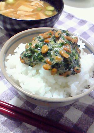 ふりかけinモロヘイヤ納豆◆-レシピのメイン写真