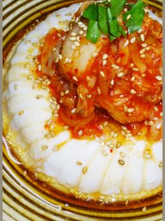 調理師考案!超簡単な韓国風キムチ冷奴-レシピのメイン写真