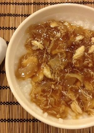 ふかひれと蟹肉の餡かけ粥-レシピのメイン写真