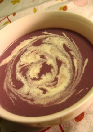ムラサキ芋のクリームスープ-レシピのメイン写真