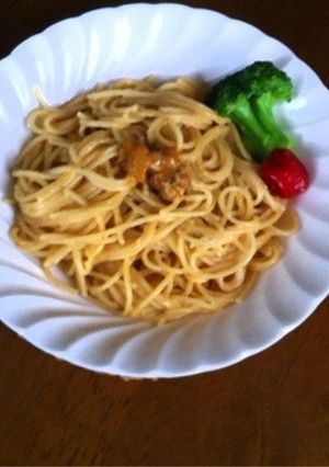 ウニのクリームソースパスタ-レシピのメイン写真
