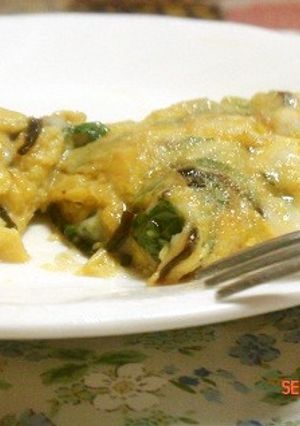 お弁当にも！塩昆布しそチーズのオムレツ-レシピのメイン写真