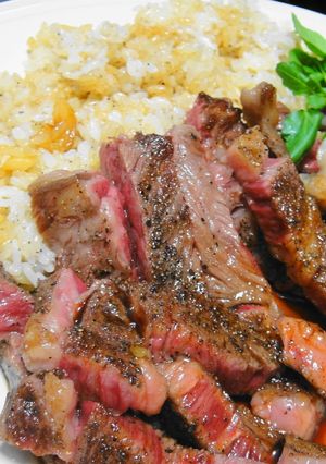 和風ステーキ丼☆ガーリックライス-レシピのメイン写真