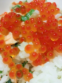 鮭といくらの親子丼-レシピのメイン写真