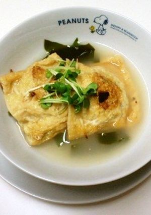 鶏白だしで稲荷餃子(ロールキャベツ風)-レシピのメイン写真