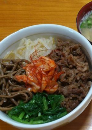 簡単★和風なビビンバ丼♪-レシピのメイン写真