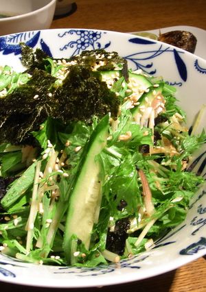 水菜と蒸し鶏のごちそうサラダ-レシピのメイン写真