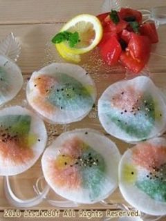 バジルとスモークサーモンのオードブル-レシピのメイン写真