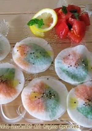 バジルとスモークサーモンのオードブル-レシピのメイン写真