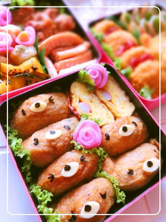 キャラ弁✿犬のお稲荷さん♡-レシピのメイン写真