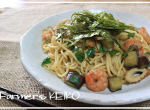 なすと小エビとちくわの和風スパゲティ-レシピのメイン写真
