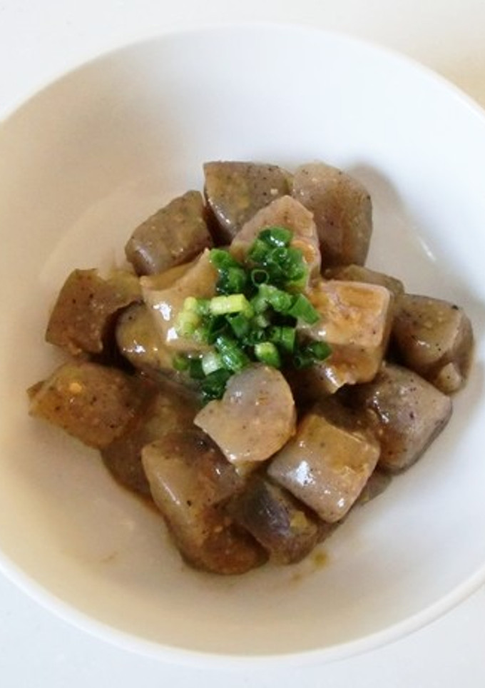 蒟蒻の田楽風さっと煮。25kcal-レシピのメイン写真
