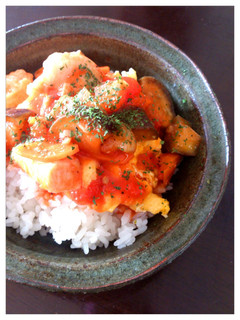 簡単!!トマトとナスのイタリアン丼-レシピのメイン写真