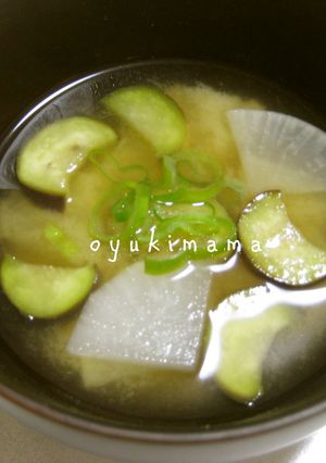 ◆簡単◆　なすと大根のおみそ汁-レシピのメイン写真