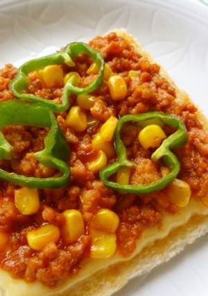 フライパンDEなんちゃってピザ-レシピのメイン写真