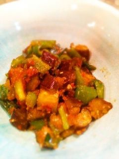 茄子とピーマンの胡麻味噌炒め-レシピのメイン写真