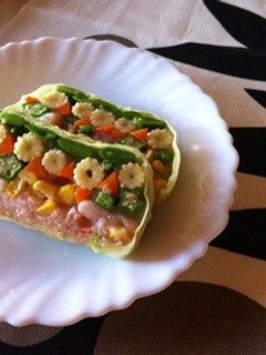 野菜テリーヌ☆前菜にピッタリなゼリー寄せ-レシピのメイン写真
