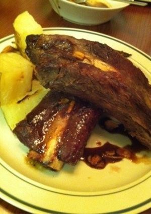 バックリブを漬けて焼くのみアメリカン料理-レシピのメイン写真