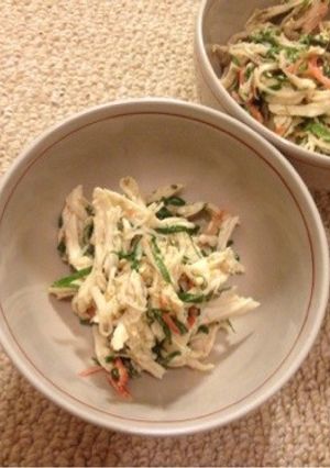 鶏ささみと大葉の胡麻油de和え物-レシピのメイン写真