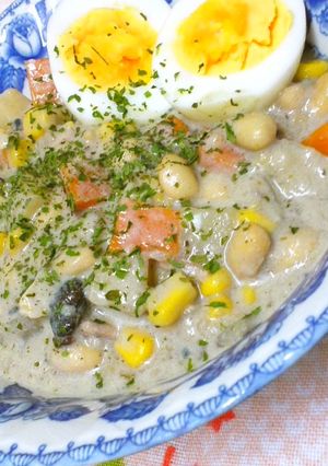 栄養価花丸◎大豆と豆乳の十六穀スープ♪-レシピのメイン写真