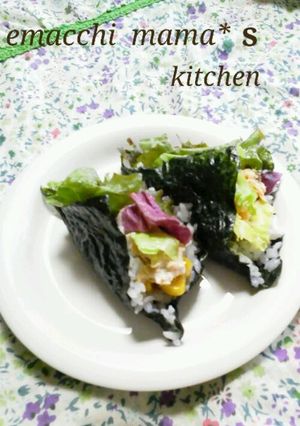 サラダ*ラップ*ライス-レシピのメイン写真