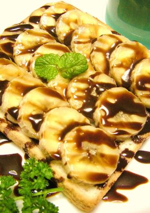 朝から満足♪❤チョコバナナトースト❤-レシピのメイン写真