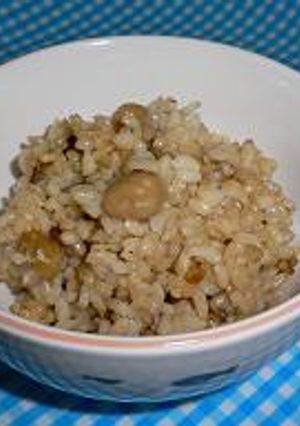 ひよこ豆入り玄米ご飯-レシピのメイン写真