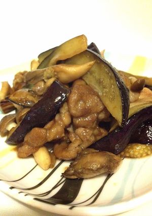 豚となすときのこのポン酢炒め-レシピのメイン写真