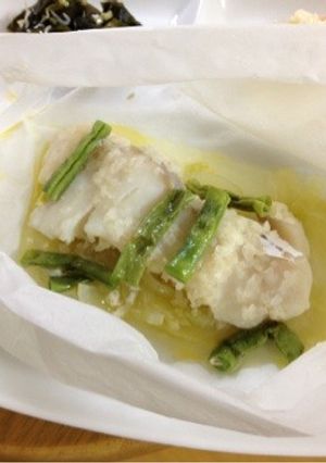 バター風味のマーガリンでタラの塩麹蒸し-レシピのメイン写真