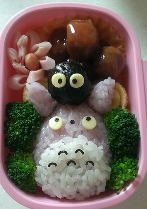 幼稚園お弁当*まっくろくろすけ*キャラ弁-レシピのメイン写真