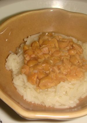 離乳食◇中期◇納豆そうめん-レシピのメイン写真