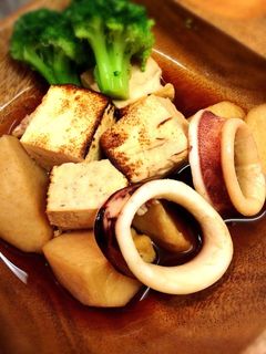 イカと焼き豆腐の煮物。-レシピのメイン写真