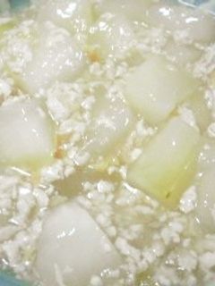 鶏白だしで作る☆冬瓜と鶏ひき肉の煮物♪-レシピのメイン写真