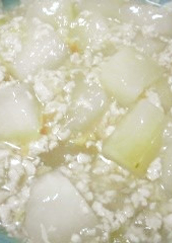 鶏白だしで作る☆冬瓜と鶏ひき肉の煮物♪-レシピのメイン写真