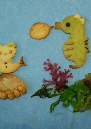 キャラ弁・たつのおとしごクッキー-レシピのメイン写真