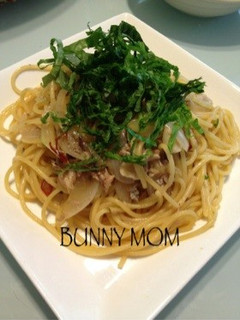 鯖水煮缶と玉ねぎの和風パスタ-レシピのメイン写真