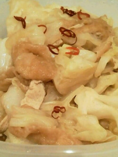 キャベツと油揚げの柚子コショウ煮☆-レシピのメイン写真
