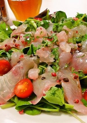 簡単カルパッチョ～鯛～*-レシピのメイン写真
