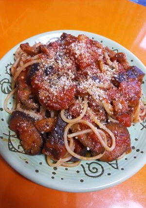 茄子のトマトパスタ-レシピのメイン写真