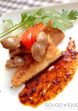 茸と秋刀魚のムニエル トリュフソース添え-レシピのメイン写真